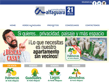 Tablet Screenshot of constructoraalfaguara.com